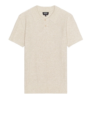 A.P.C. Polo Jay in Beige - Cream. Size L (also in ).