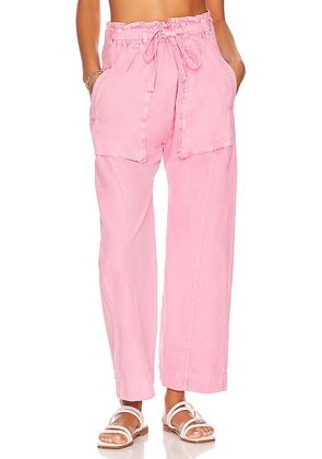 Free People Sky Rider Straight Leg in Pink. Size M, XS.