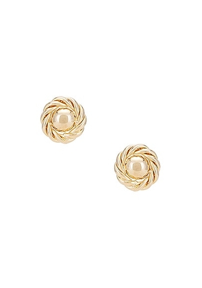 Jordan Road Jewelry Coco Earrings in Gold - Metallic Gold. Size all.