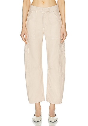 Citizens of Humanity Marcelle Cargo in Sateen - Beige. Size 24 (also in 26, 27, 28, 30, 31, 32, 33).