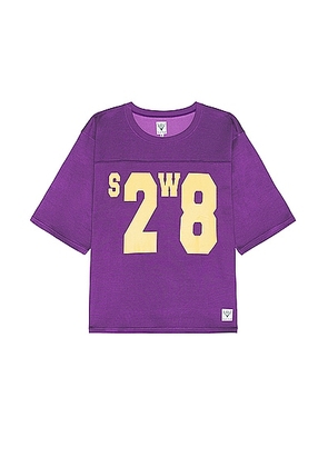 South2 West8 Hockey Tee Rc Jersey in D-Purple - Purple. Size L (also in M, S, XL/1X).