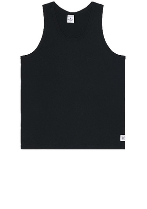 Reigning Champ Lightweight Jersey Tank Top in Black - Black. Size L (also in M, S).