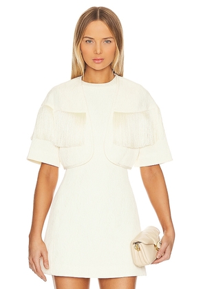 Alexis Tadeo Capelet in Ivory. Size L, M, XS.