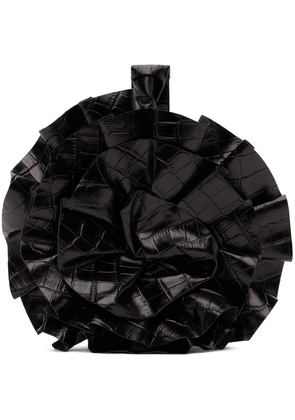 VAQUERA Black Corsage Clutch