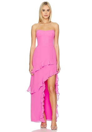 Amanda Uprichard Magnolia Dress in Pink. Size XL.