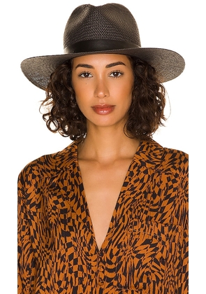 Janessa Leone Simone Hat in Black. Size L, S.