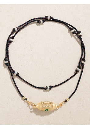 Marie Lichtenberg - Good Things Locket 14-karat Gold, Enamel, Pearl, Diamond And Onyx Necklace - One size