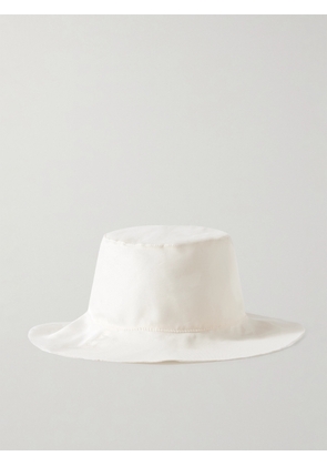 The Row - Sofia Frayed Silk-organza Bucket Hat - Ivory - S,M,L
