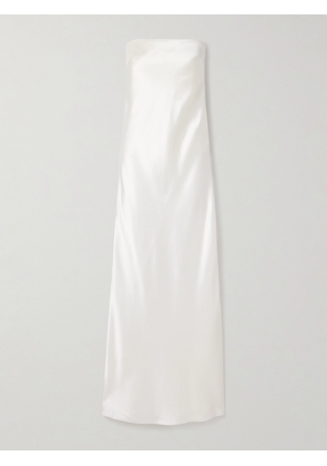 Salon 1884 - + Net Sustain Linea Strapless Silk Gown - Cream - FR34,FR36,FR38,FR40,FR42,FR44