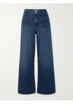 FRAME - Le Slim Palazzo Bardot Pocket High-rise Wide-leg Jeans - Blue - 23,24,25,26,27,28,29,30,31