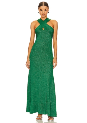 Le Superbe Take It To The Maxi Dress in Green. Size L, XS.