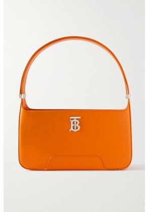 Burberry - Embellished Leather Shoulder Bag - Orange - One size