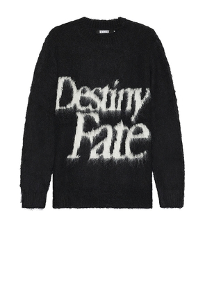 Renowned Destiny & Fate Sweater in Black. Size M, S, XL/1X.