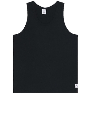 Reigning Champ Lightweight Jersey Tank Top in Black. Size M, S.
