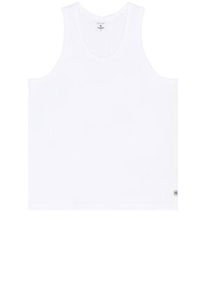 Reigning Champ Lightweight Jersey Tank Top in White. Size S, XL/1X.
