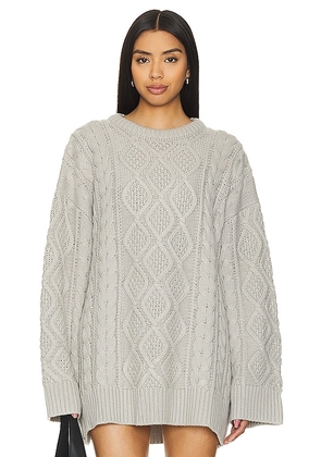 LIONESS Gigi Sweater in Grey. Size L, S, XL, XS, XXS.