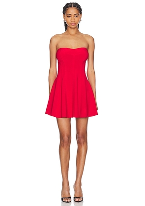 Norma Kamali x REVOLVE Grace Strapless Mini Dress in Red. Size L, S, XL.