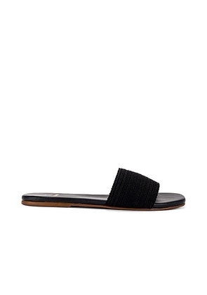 Kaanas Mallow Slide Sandal in Black. Size 11, 5, 6, 7, 9.