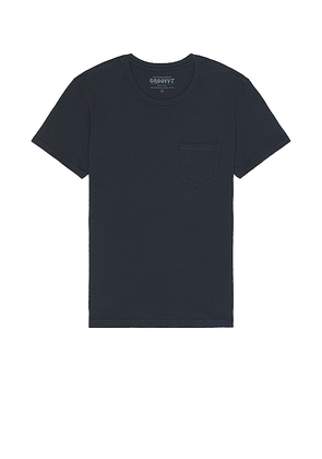 OUTERKNOWN Groovy Pocket Tee in Black. Size M, S, XL/1X.