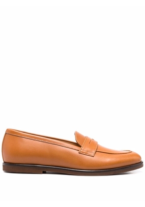 Scarosso Monica leather loafers - Brown