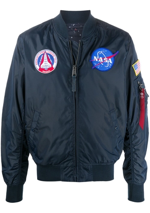 Alpha Industries NASA embroidered bomber jacket - Blue