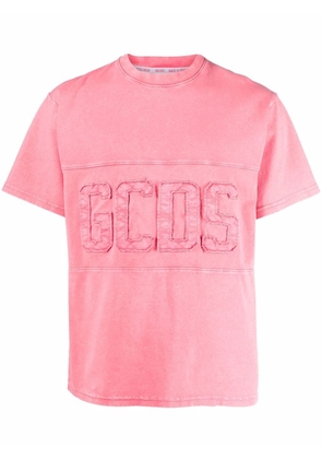 Gcds logo-patch short-sleeve T-shirt - Pink