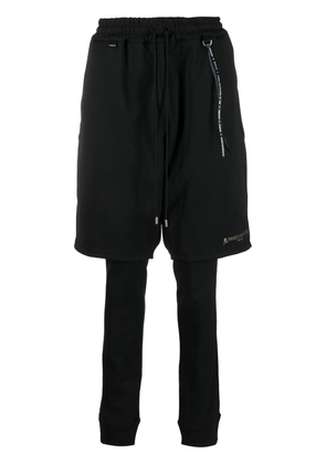 Mastermind World deck shorts layered leggings - Black