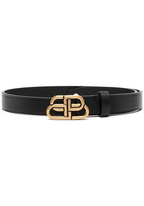 Balenciaga BB extra-thin belt - Black