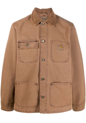 Carhartt WIP organic cotton denim shirt jacket - Brown