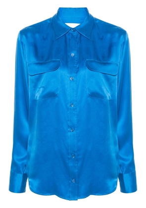 Equipment Signature silk shirt - Blue
