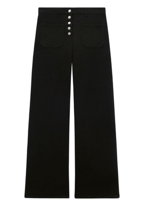 Courrèges low-rise wide-leg jeans - Black