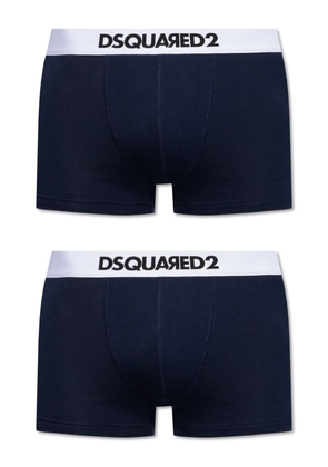 Dsquared2 logo-waistband stretch-cotton boxers (pack of two) - Blue