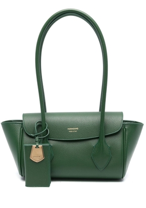 Ferragamo East-West leather tote bag - Green