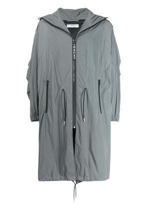 Givenchy hooded drawstring-waist parka - Grey
