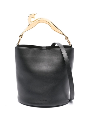 Lanvin Pencil cat leather bucket bag - Black