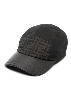 FENDI FF logo-jacquard baseball cap - Black