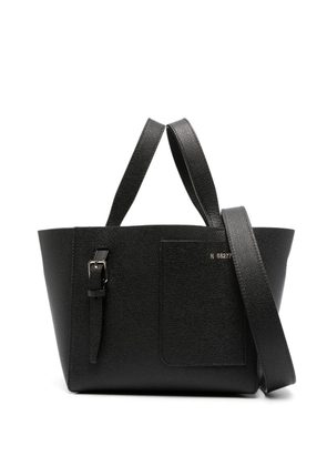 Valextra Soft Bucket Micro leather tote bag - Black