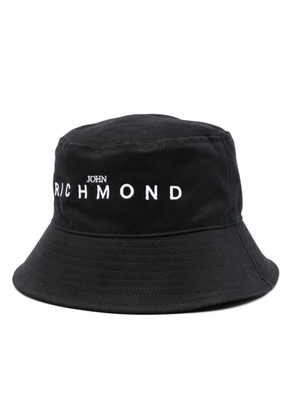 John Richmond logo-embroidered bucket hat - Black