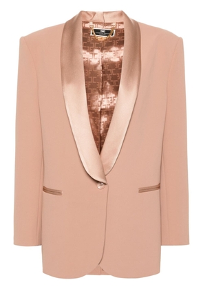 Elisabetta Franchi shawl-lapels crepe blazer - Pink