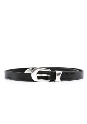 OUR LEGACY buckle leather belt - Black