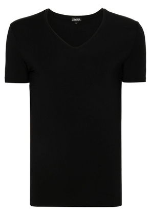Zegna V-neck jersey T-shirt - Black