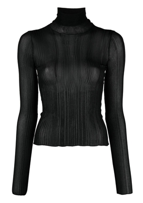 Givenchy semi-sheer mock-neck top - Black