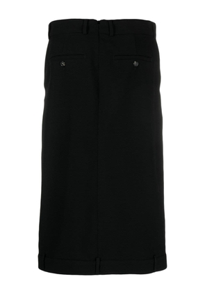 Sportmax Albio virgin wool-blend midi skirt - Black