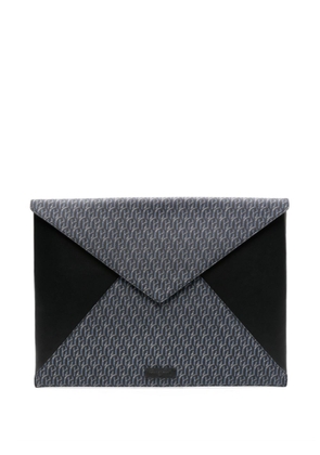 Claudie Pierlot monogram-pattern laptop sleeve - Black
