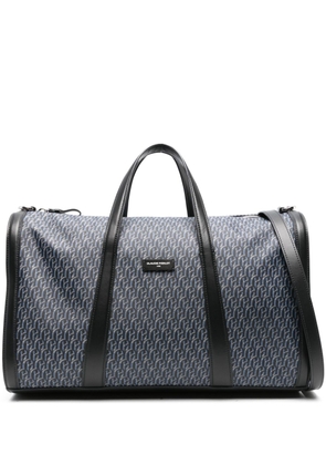 Claudie Pierlot monogram-pattern canvas luggage - Black