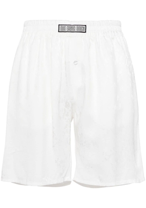 LGN LOUIS GABRIEL NOUCHI patterned-jacquard shorts - White