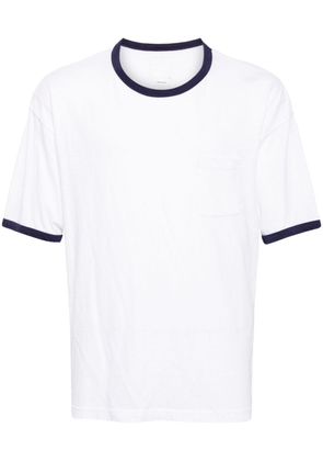 visvim contrast-trimmed short-sleeve T-shirt - White