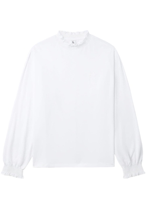 Random Identities ruffled cotton sweatshirt - White