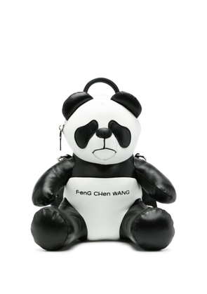 Feng Chen Wang Panda sheepskin backpack - White