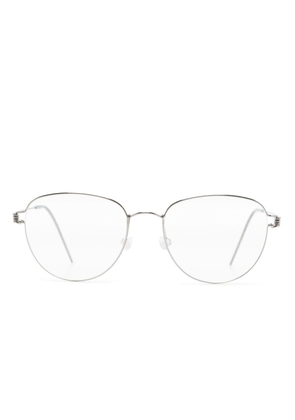 Lindberg Rim Cris round-frame glasses - Silver